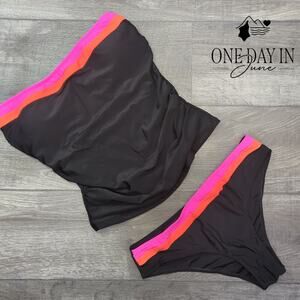 CharmLeaks Strapless Tankini Swimsuit Size XL